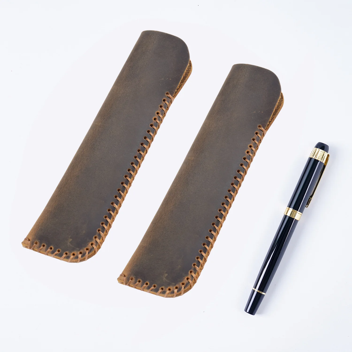 

Ручная сумка ручной работы, искусственная кожа, винтажная воловья кожа для мужчин и женщин, держатель, сумка для ручек, коробка для студентов, канцелярские принадлежности, чехол для ручки