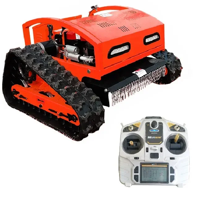 550mm Cutting Width Remote Control Lawn Mower Climb Slope Crawler Robot  Garden Grass Cutter Gasoline   Suppliers