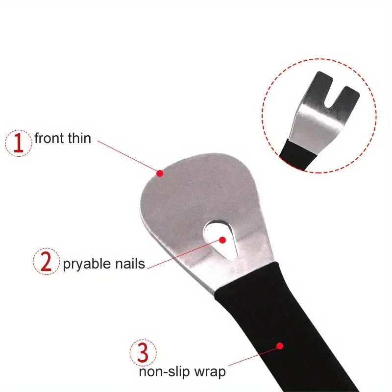 Crowbar PryClip Rocker Disassembly Car Audio Tool Stainless Steel Bar Door Panel Disassembly Pry Panel Interior