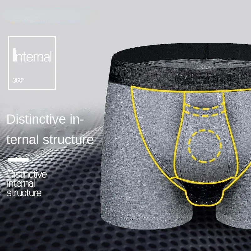 Men's Underwear U Convex Pouch Boxer Shorts Sexy Boxers Men Separated Underpants Breathable Sports Mens Panties Lingerie Male