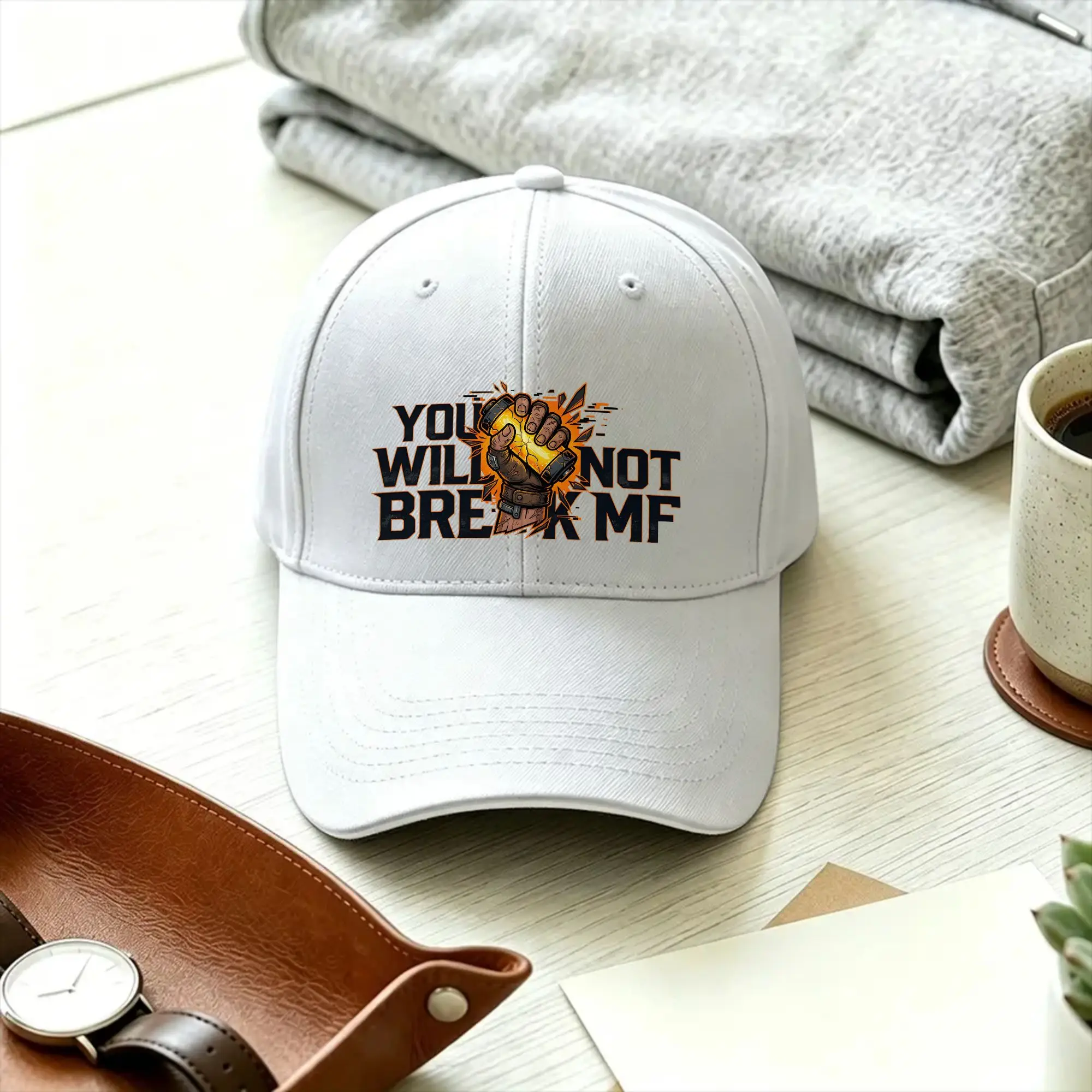You Will Not Break Me Casual Baseball Cap Summer Dungeon Crawler Carl  Trucker Hat Hot Sale Snapback Cap Men Adult Baseball Caps