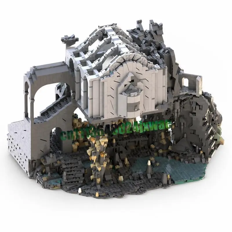 4176PCS Massive Medieval Valley Fortress Expansion MOC Castle Model Custom Puzzle DIY Assembly Building Blocks Collection Gift