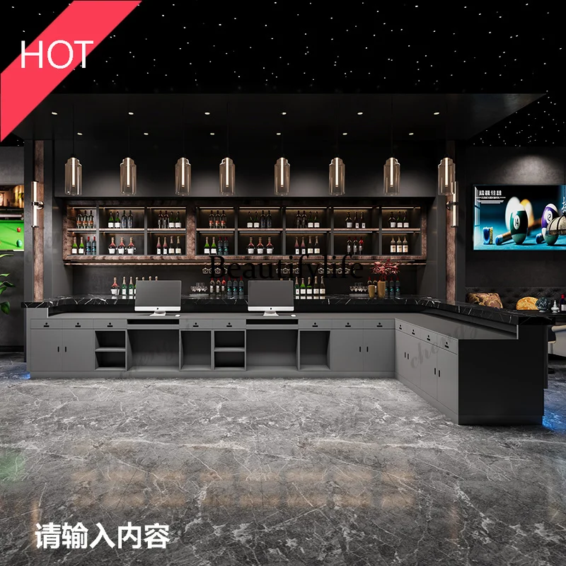 A49 Large Aesthetics Reception Desks Beauty Organizer Salon Computer Reception Desks Modern Design Empfangs Tresen Furniture