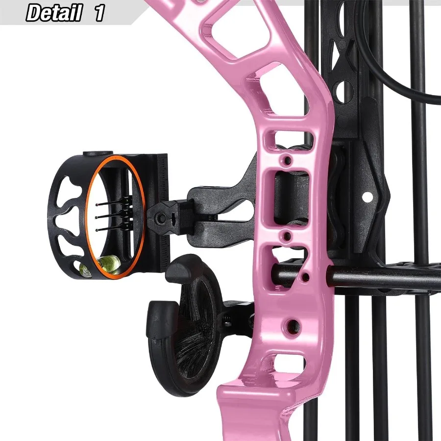 مجموعة القوس المركب 1040lbs لسحب الطفل اليد اليمنى تصميم خفيف الوزن القوس قابل للتعديل 1628 رسم طول IBO 290fps جديد 2024 Profe