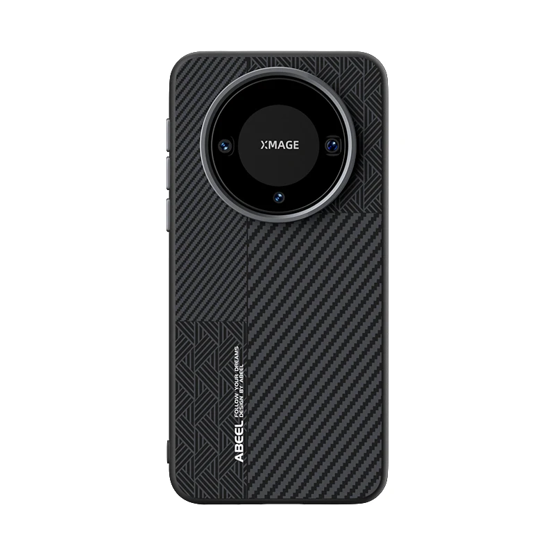 

For Huawei Mate 60 Carbon Fiber Case Slim Magsafe Magnetic Wireless Charger Drop Tested Case Alloy Lens Anti-slip Grip Funda