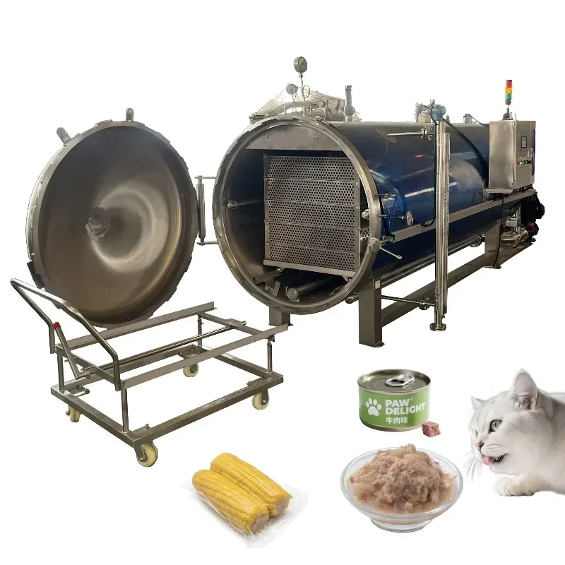FL Food Grade Stainless Steel Sterilization Autoclave for Canned Seafood / Fish / Shrimp Customized