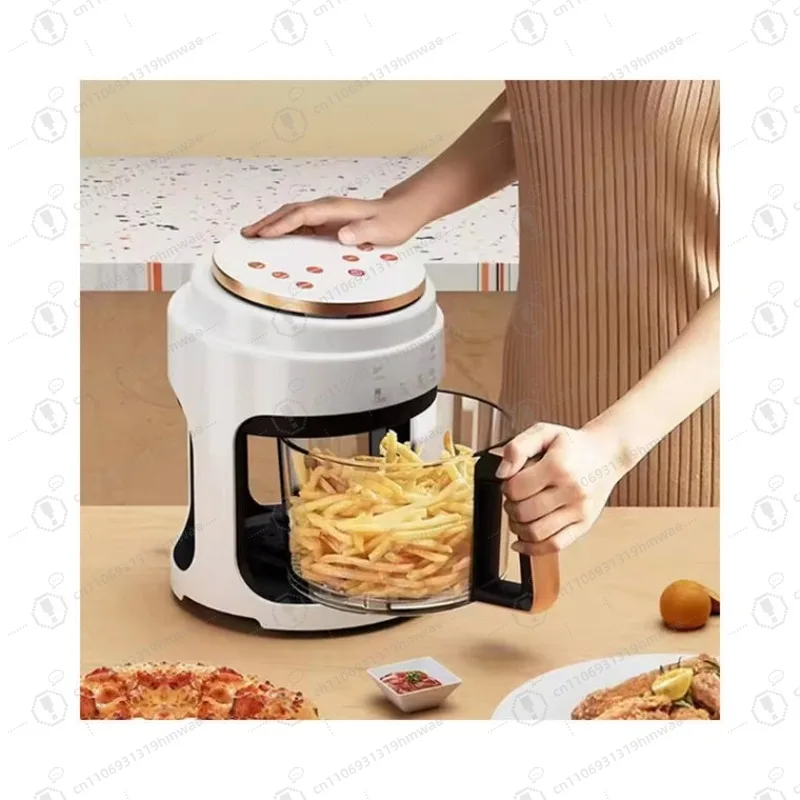 2L Household Glass Visual Air Fryer | Multi-function Automatic Electric Oven for Home Cooking Baking
