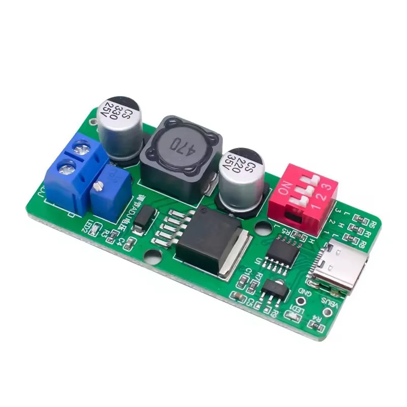 

Original PD Trigger Module Desktop Adjustable Power Supply 1.8V 18V Output for Phone Charger Converter
