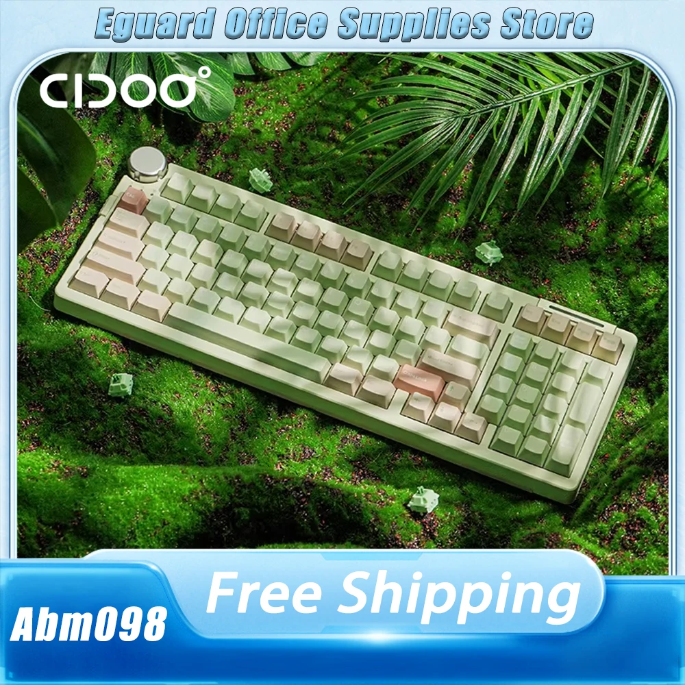 

Cidoo v Keyboard Via Bluetooth/2.4ghz/ Type-C Wired Gasket Hot-Swappable RGB = Mechanical Gaming Keyboard For Mac/Win