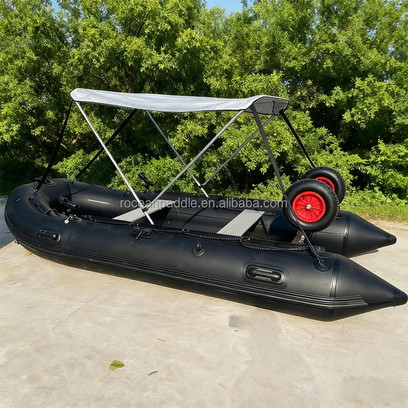 

China Factory Good Quality Inflatable Rubber Motor Boat Rigid Aluminum Floor Inflatable Boat For Sale