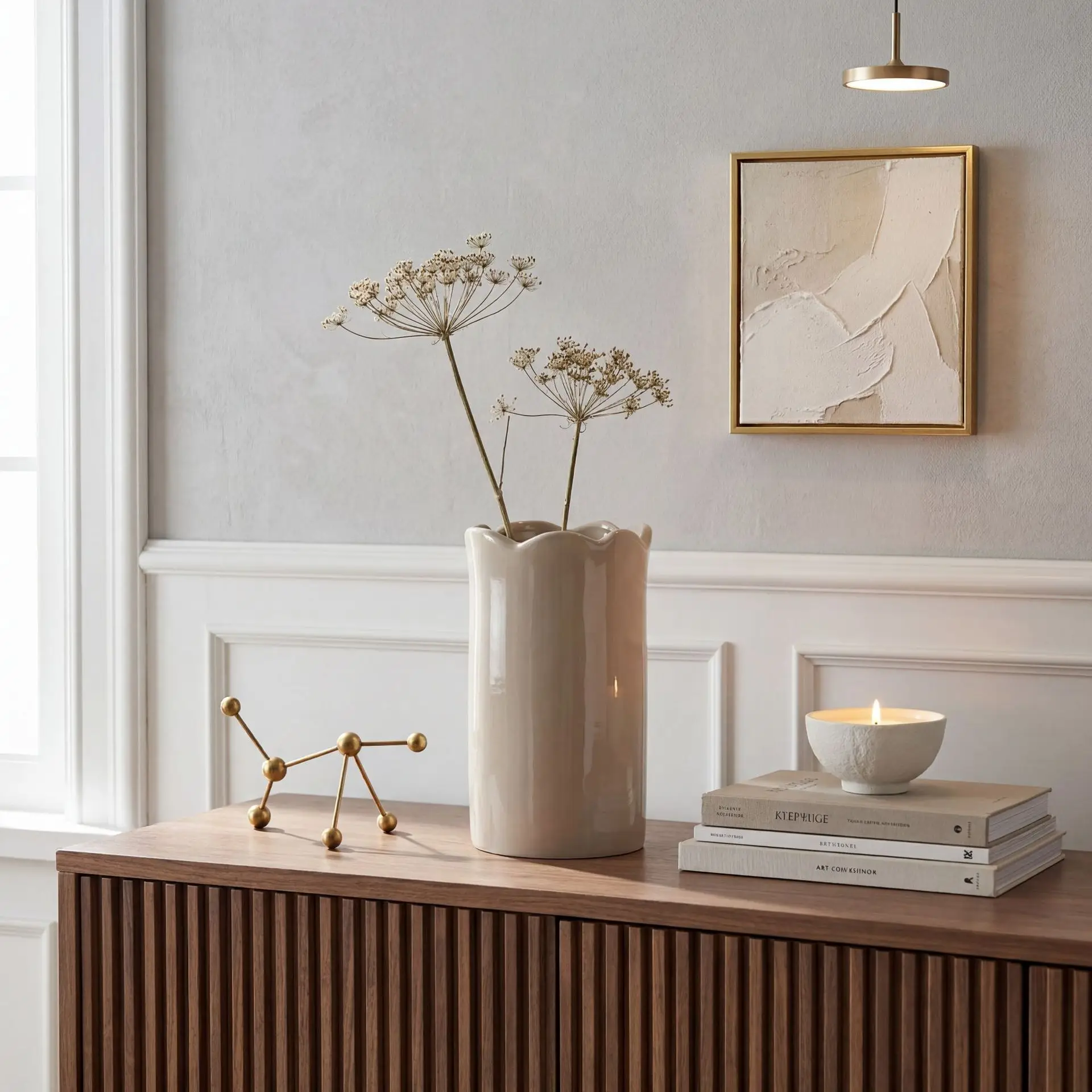 Simple Modern Marble Luxury Stone Flower Vase Ornament Sales Department Living Room Entrance Hotel Lobby Home Decorations