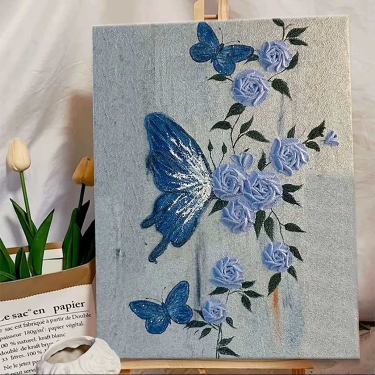 

A6123 Modern Butterfly Canvas Wall Art.