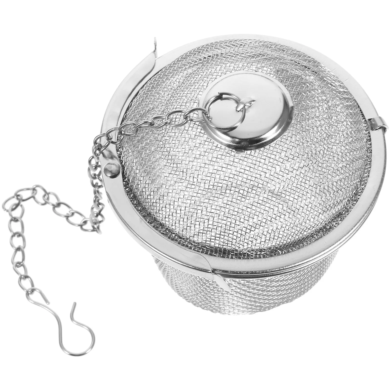 Stainless Steel Tea Infuser Strainer Size Bottom Loose Leaf Herbal Tea Soup Cooking Filter Drip Tray Easy Clean Travel