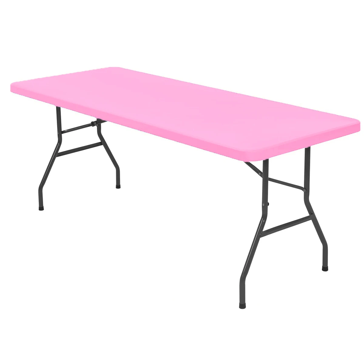 1Pc 4/6/8ft Spandex Tafelkleed Elastisch Ingericht Stretch Rechthoekig Tafelkleed Wasbaar en Rimpelbestendig Patio Tafelkleed