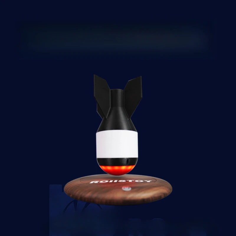 الإرتفاع المغناطيسي ثلاثية الأبعاد مطبوعة يدويا قنبلة نووية لعبة مجسمة سطح المكتب زخرفة هدية رائعة