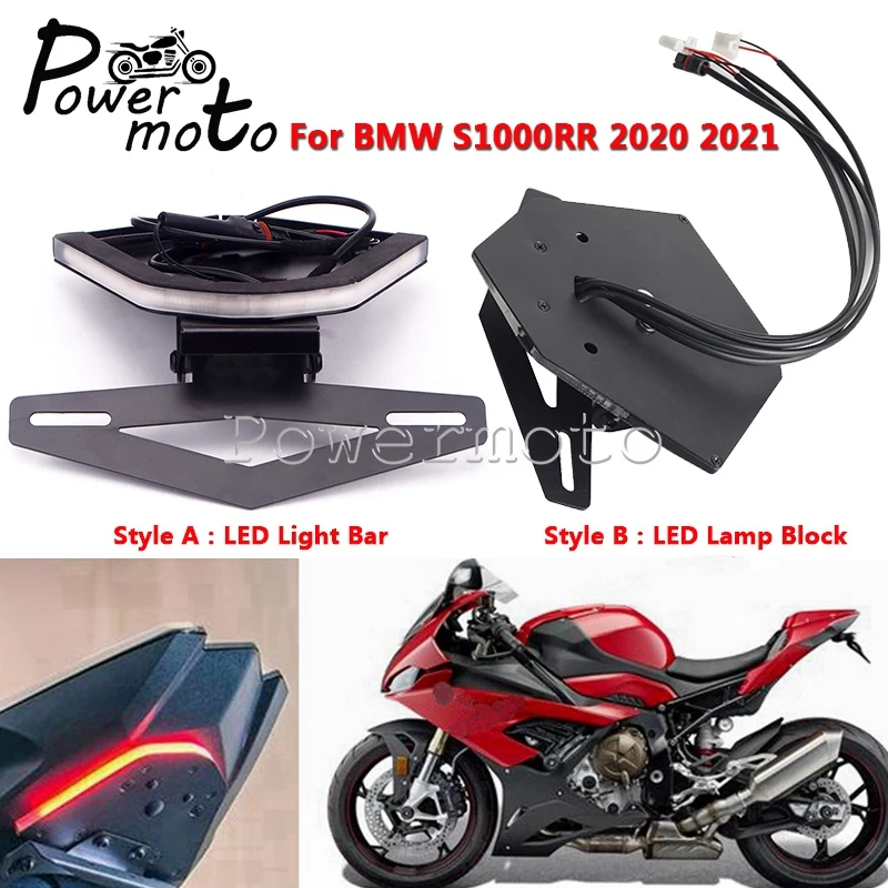 Tail LED Brake Turn Signal Fender Eliminator License Plate Light Holder Bracket For BMW S1000RR 2020 2021 Motorcycle Accessories