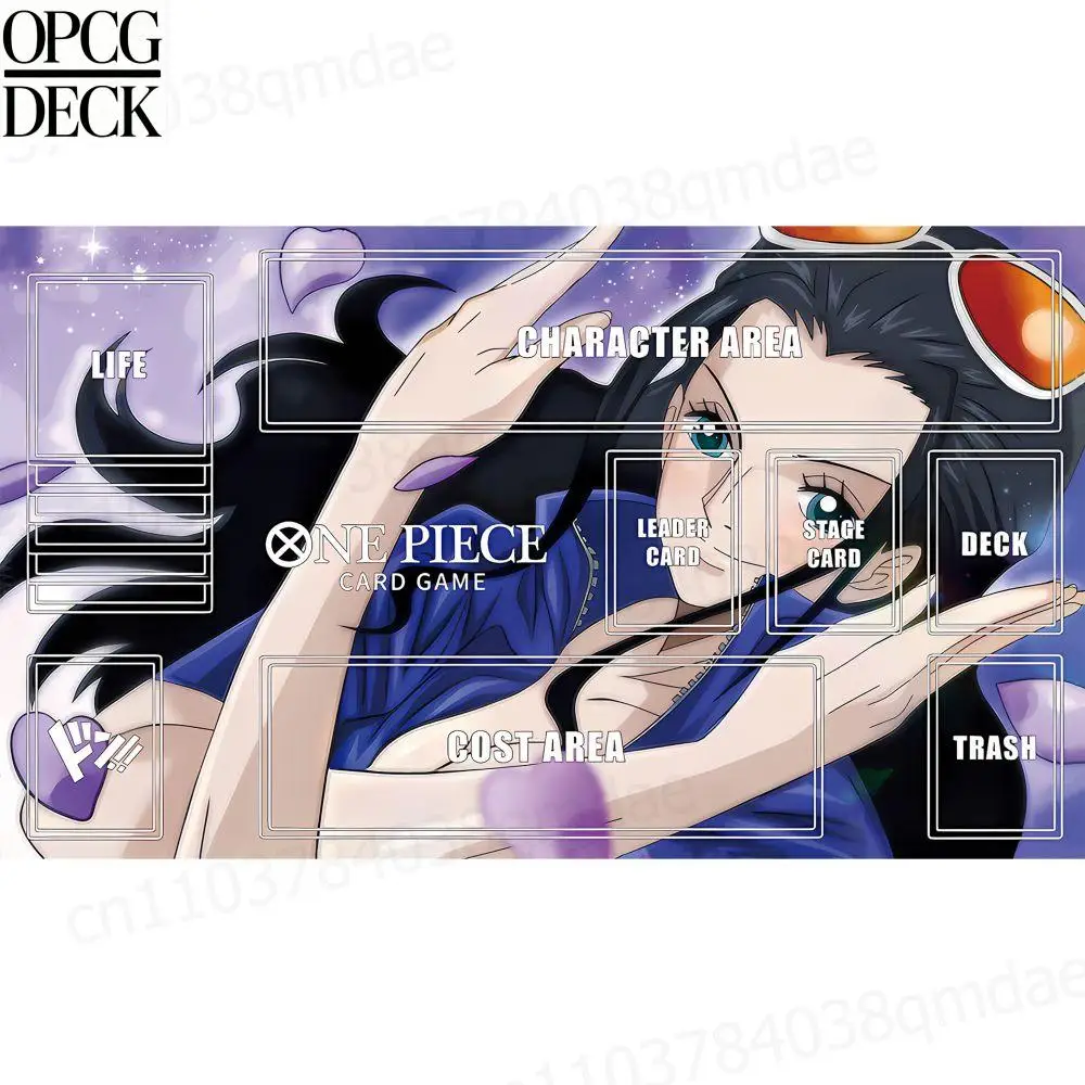 

One Piece Opcg Playmat Card Game Playmat Nico Robin Anime Playmat High-Quality Card Game Mat Holiday Gifts 60*35Cm