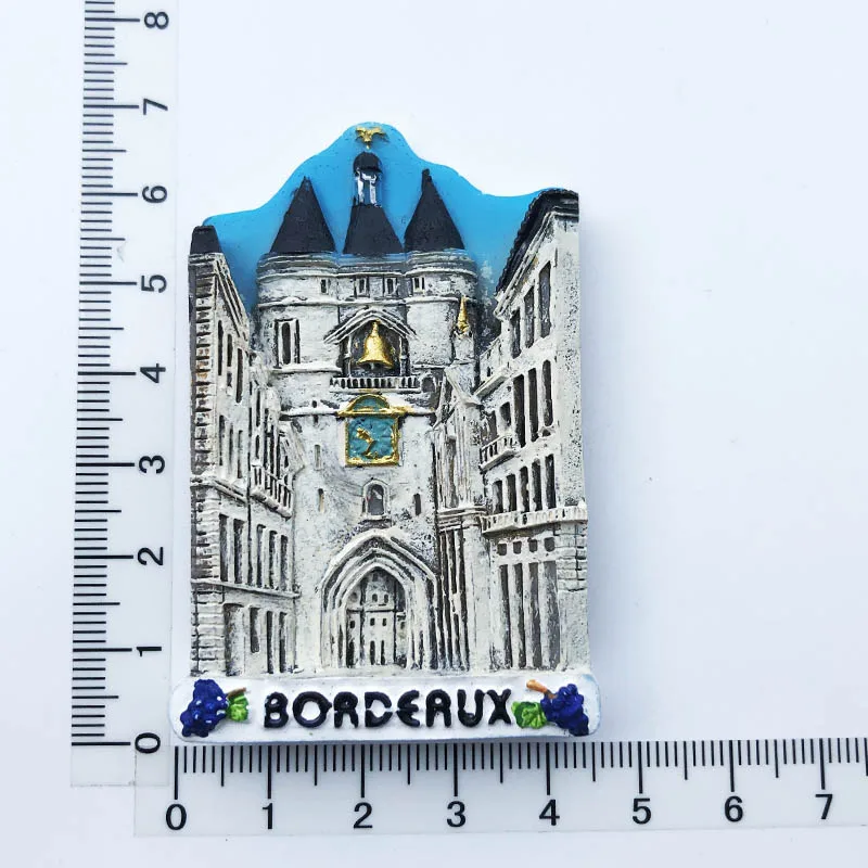 Bordeaux    Fridge Magnet,Creative,Travel,Commemorate,Crafts,3D,Ornaments,Magnetism,Resin Material,Refrigerator Stickers