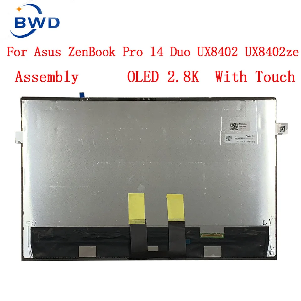 For ASUS Zenbook Pro 14 Duo OLED UX8402Z UX8402ZA UX8402ZE UX8402