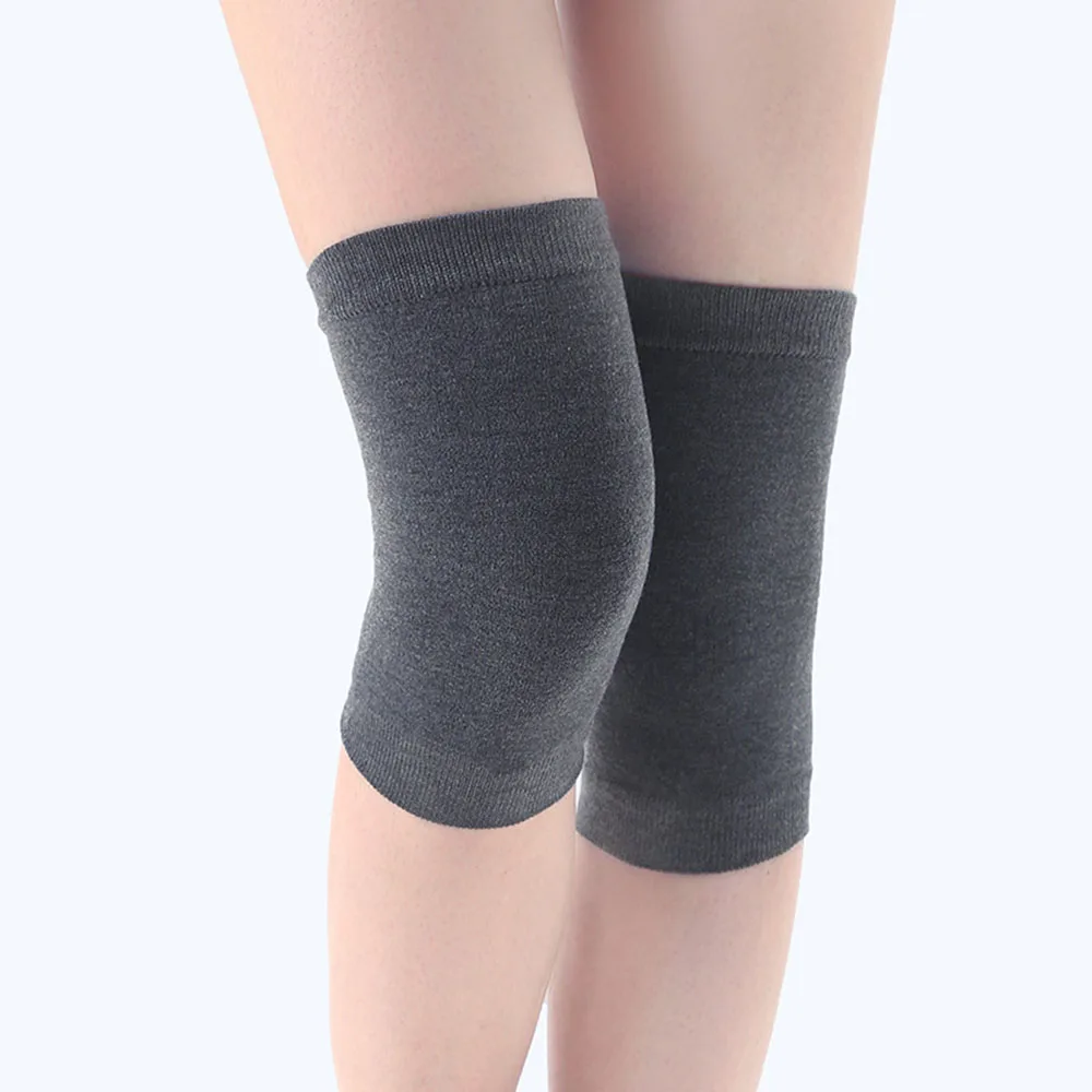 2PCS Winter Warme Unterstützung Knie Pad Baumwolle Gestrickte Beinlinge Für Frauen Männer Coldproof Warme Hohe Kniescheibe Knie Protector alle Saison