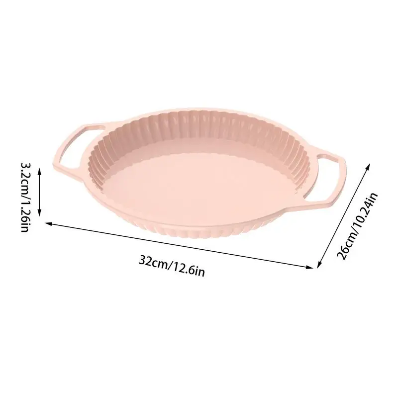 เค้กซิลิโคนกระทะโลหะเสริมกรอบพาย PAN Easy Release พายจาน Non-Stick Fluted Tart PAN Ruffled EDGE สําหรับเค้ก