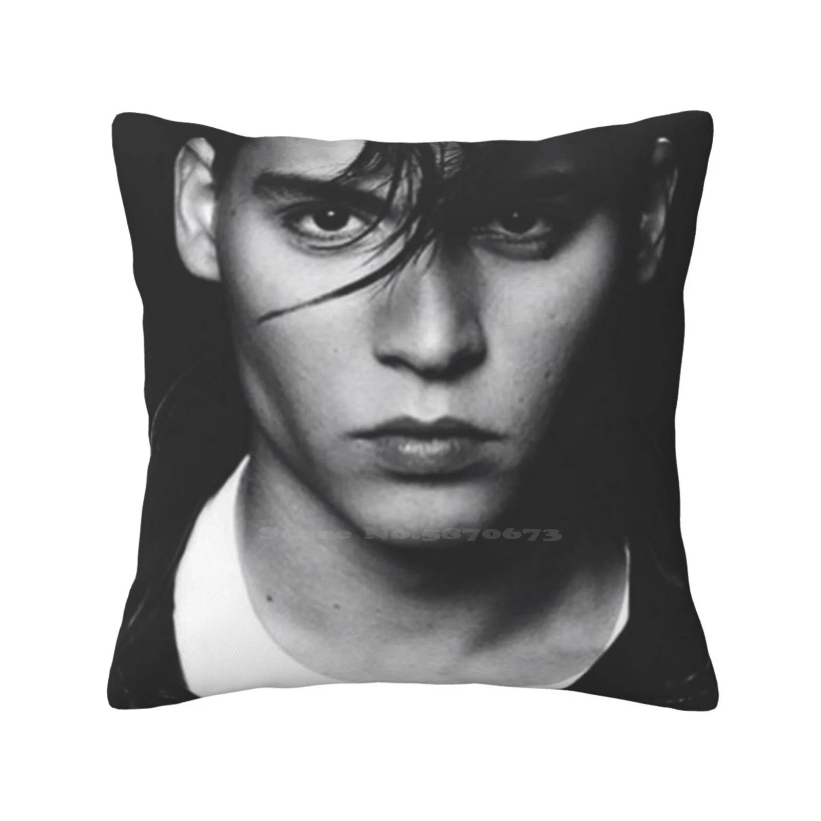 Johnny Depp Home Sofa Car Cushion Cover Pillowcase Johnny Depp Crybaby