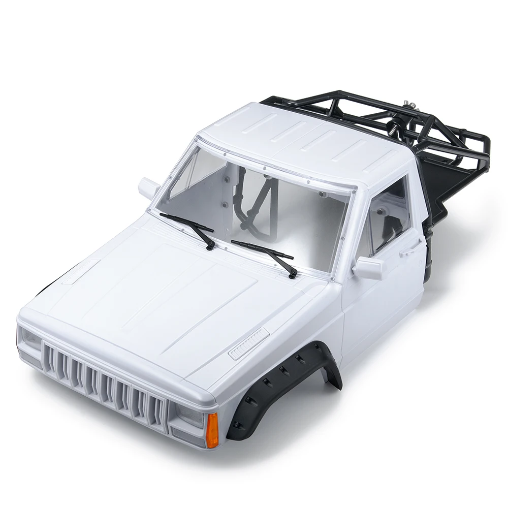 MIBIDAO Car Shell Body Cab Back-Half Cage for Axial SCX10 II 90046 Cherokee TRX4 Redcat GEN 8 1/10 RC Crawler Car Parts