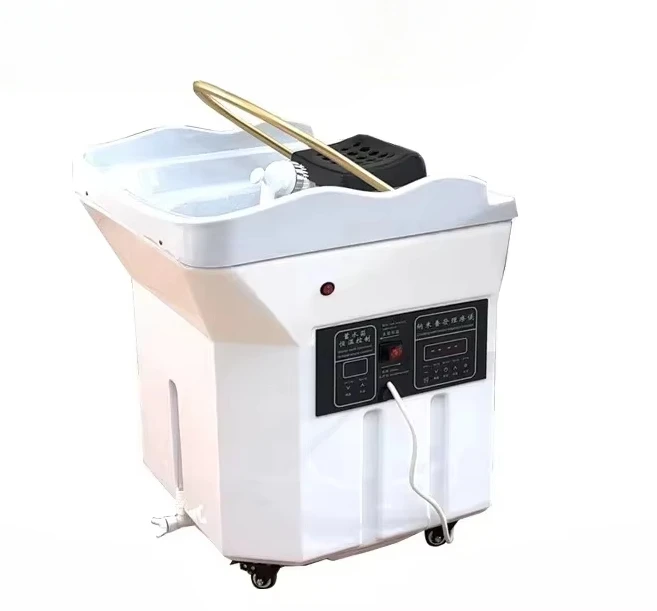 Salon özel çok fonksiyonlu fümigasyon spa makinesi Mobil şampuan havzası su sirkülasyonu güzellik