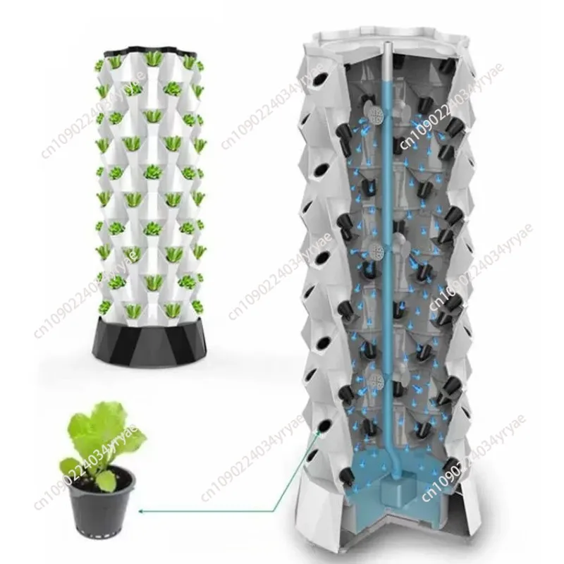 New Agricultural Greenhouse Indoor Aeroponic Hydroponic System Pineapple Tower Garden Hydroponic Growing System Vertical