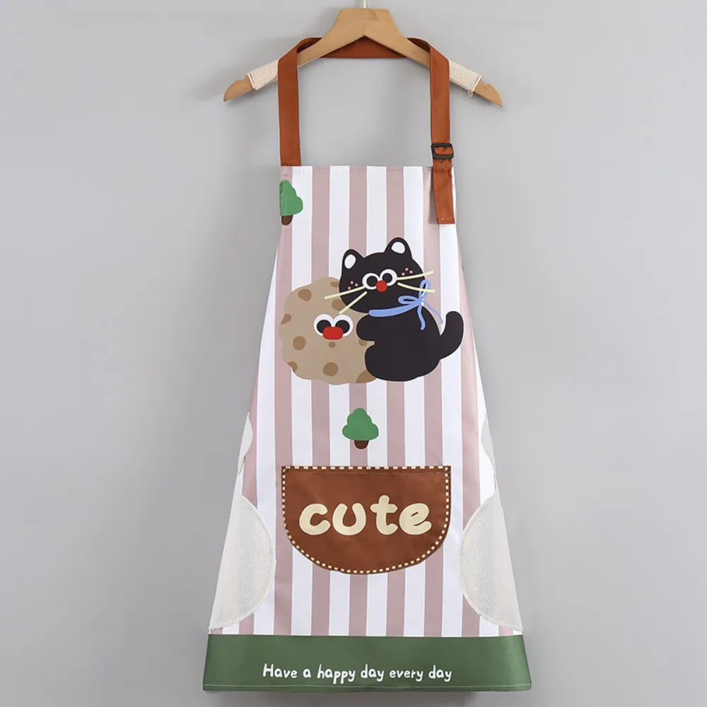 

Cat Printed Cat Printed Aprons polyester Sleeveless Kitchen Aprons Household Cleaning Cooking Baking Aprons