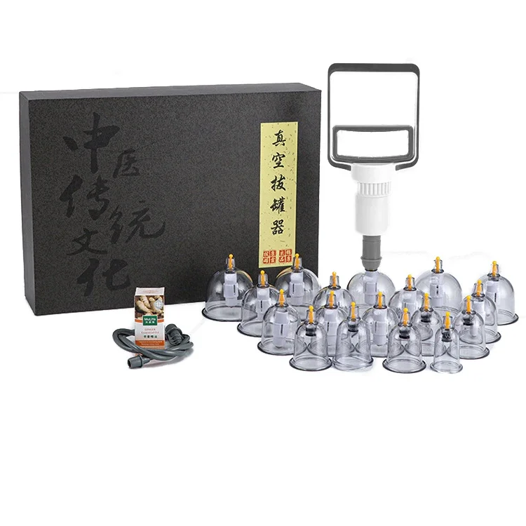 

Chinese cupping set Hijama Pump cupping therapy massager wholesale hijama cups Chinese Cupping Tools 2024 New Set