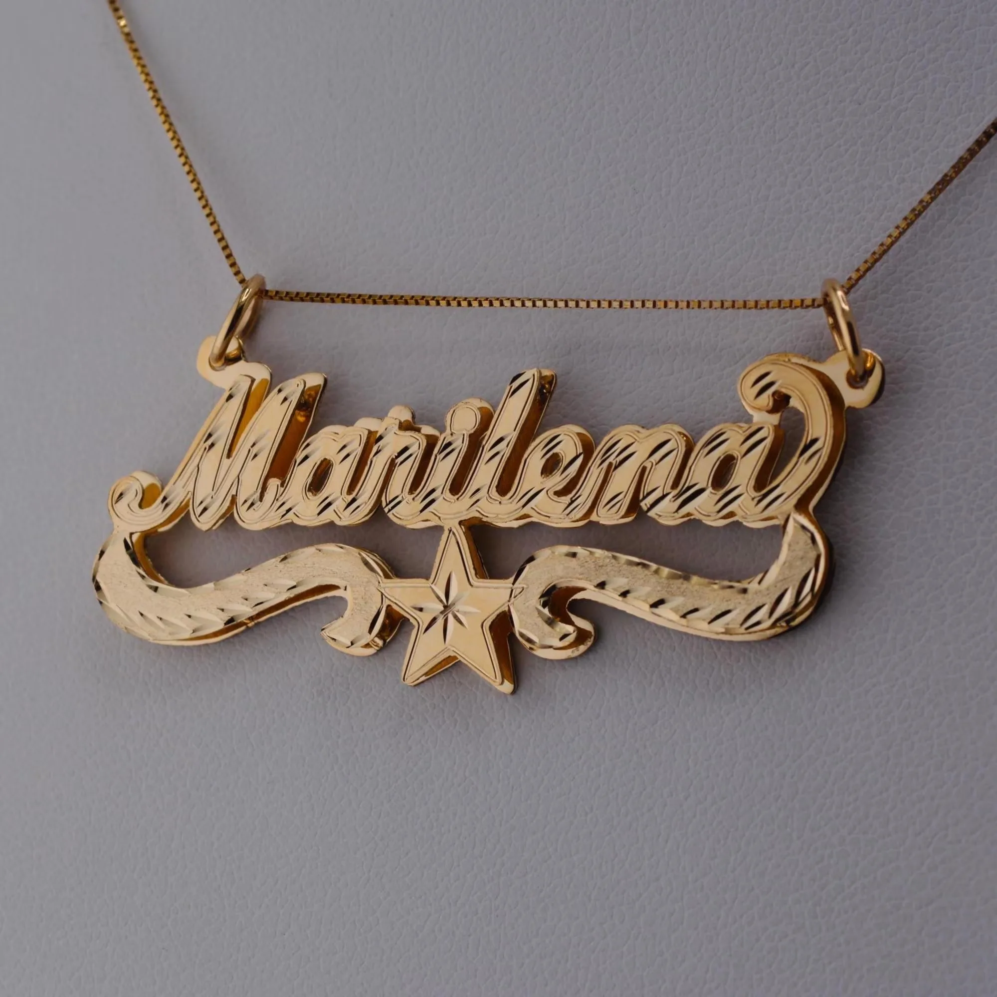 

3D Золотая звезда, табличка с именем, кулон, песочный пресс, персонализированное имя ручной работы, подвеска с именной табличкой, ювелирное изделие, подарок для дочери