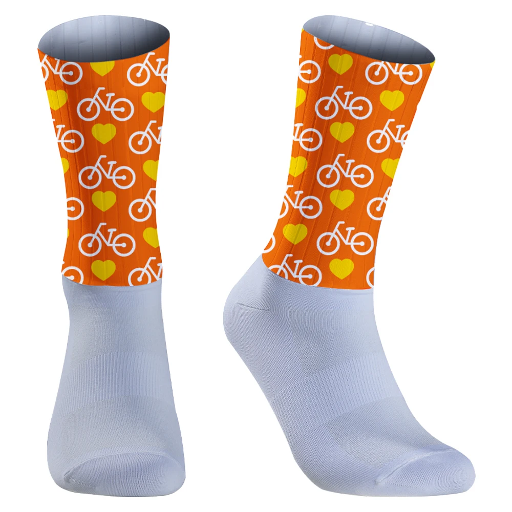 Chaussettes graphiques unisexes pour hommes et femmes, confortables, respirantes, douces, entraînement, marche décontractée, course à pied, sports, cyclisme