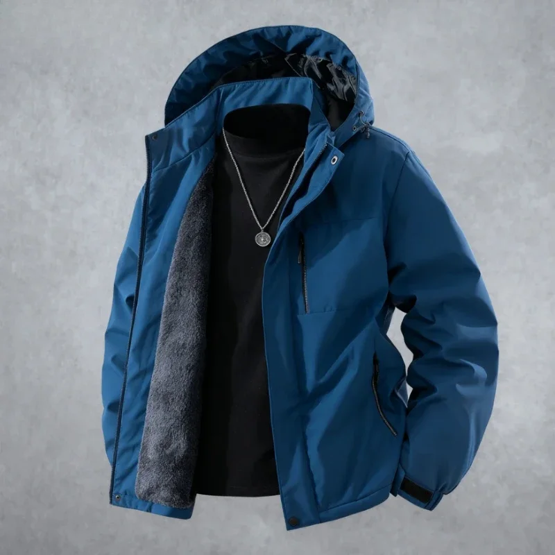 

2025 Autumn/Winter New Jacket for Men with Thick Velvet, Warm, Casual, Loose, Fashionable, Comfortable and Trendy, Men's Jacket