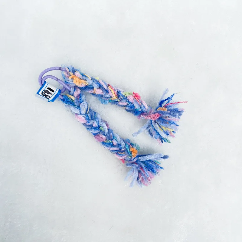 

17cm Labubu Exclusive Multi-Color Knitted Small Braids Decoration for Labubu Accessories Keychain Wearable