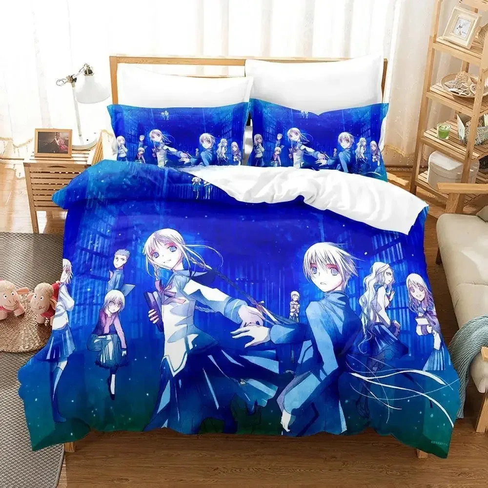 New Bungaku Shoujo Bedding Set Single Twin Full Queen King Size Bed Set Adult Kid Bedroom Duvet cover Sets Kawaii Bed Sheet Set