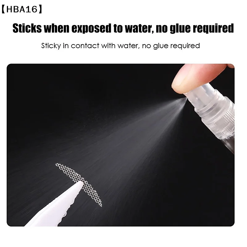 〔HBA16〕10Sheets Invisible Eye-Lifting Sticked Double Eyelid Lift Tape Sticker Eyelid Patches Tool Spray Water Instant Adhesive