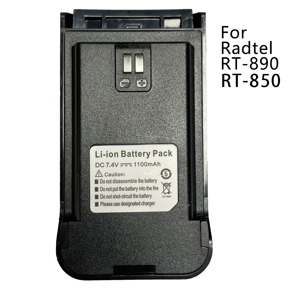 

Walkie Talkie Li-ion Battery Pack 7.4v 1100mAh or 2000mAh for Radtel RT-890 RT-850 Two Way Ham Radio