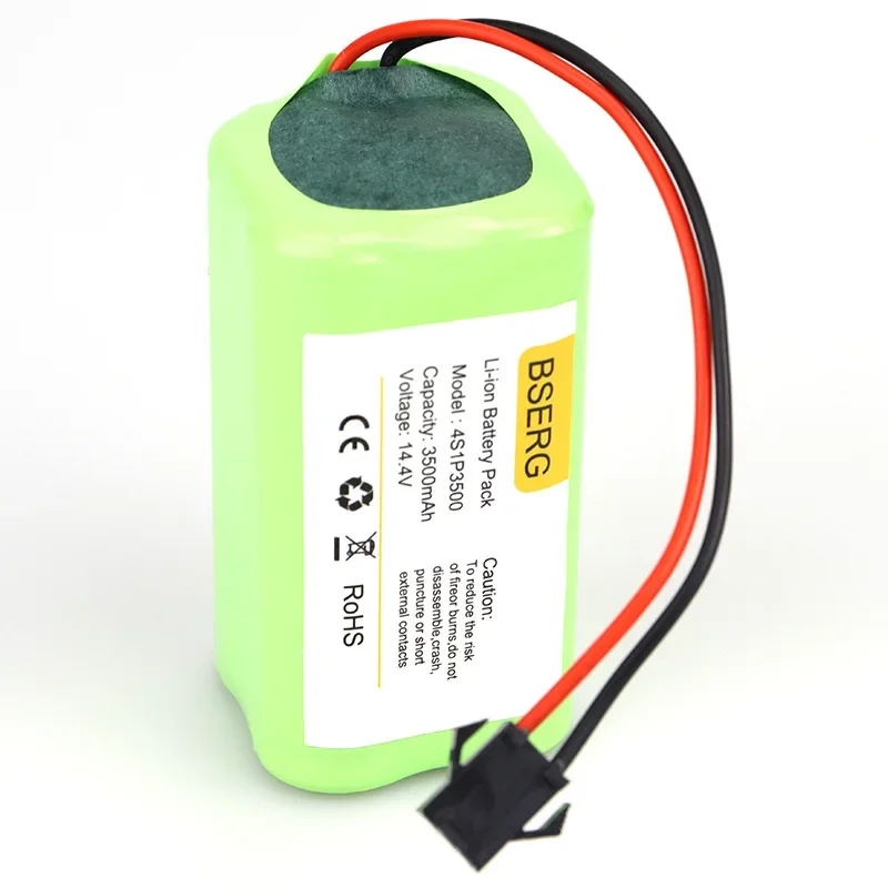 New Li-ion Battery 3500mAh, 14.4V Battery for Robot Vacuum Cleaner INR18650 M26-4S1P, DEXP MMB-300 Accessory  Battery