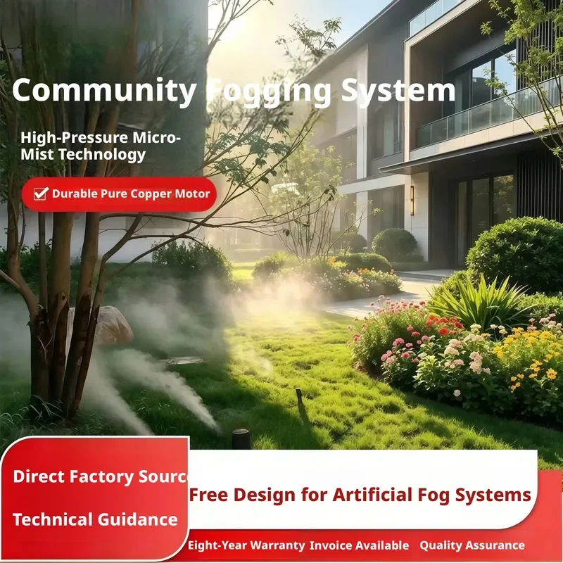 i Daringfish Landscape Mist-Spraying System, High-Pressure Sprayer for Garden Landscaping, Artificial Fog for Courtyards and