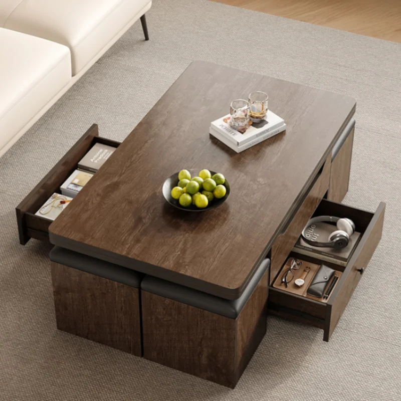 Hardcover Storage Coffee Tables Modern Design Luxury Italian Coffee Table Folding Floor Mesa De Centro Elevable Home Furniture