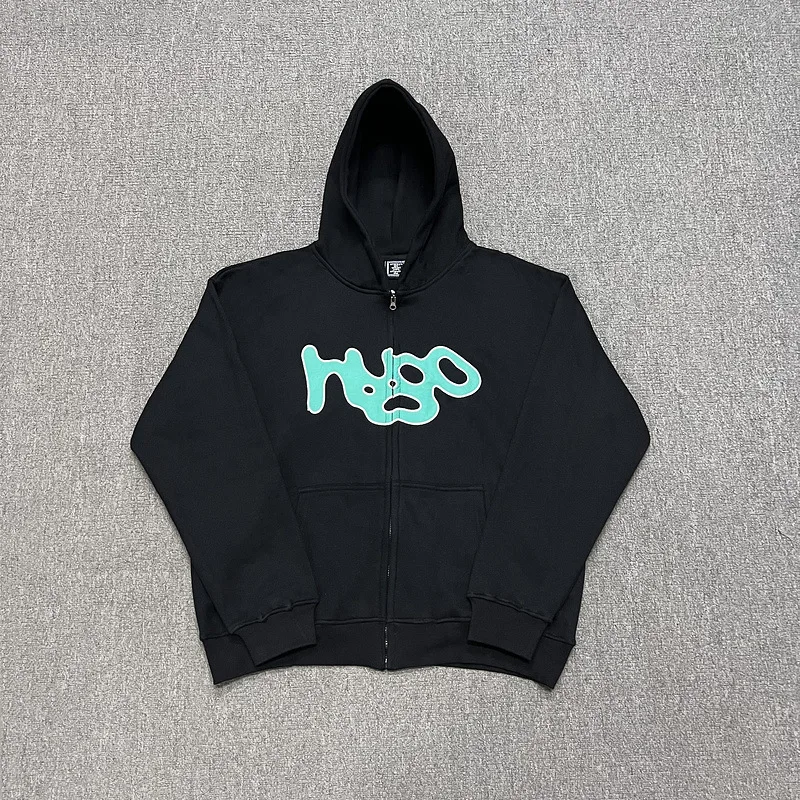 

Худи на молнии ADWYSD в стиле хип-хоп с принтом Sun Curl, свободного кроя, с подкладкой, повседневное, с принтом...