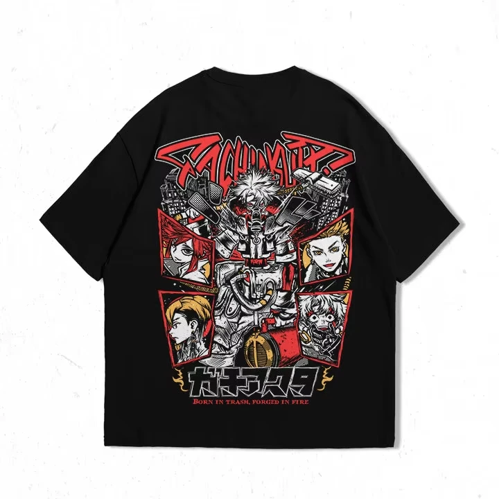 

Новинка 2026, популярная футболка с рисунком аниме Манга Гахiakuta, женская уличная футболка, высокое качество, Harajuku, женская и мужская футболка с короткими рукавами