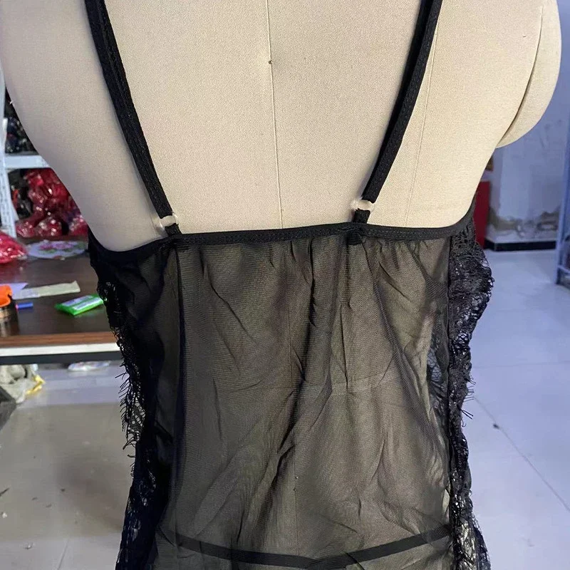 Large Size Sexy Nightdress Sex Suit Lace Perspective Fat Sexy Sex Underwear Sexy Lingerie Sex Tols for Girl Plus Size Lingerie