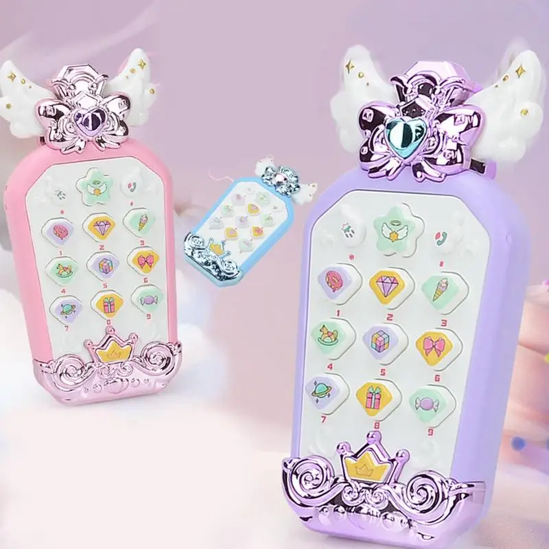 Jouet de téléphone de simulation portable pour bébé, jouet de sommeil sonore musical, jouet d'apprentissage précoce pour bébé, cadeaux d'anniversaire pour enfants