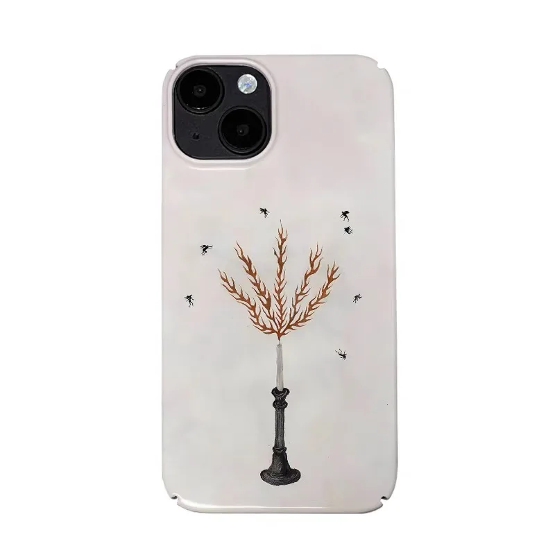 

Flowering Candle Art Phone Case for IPHONE 17 Air 16E 15 PROMAX 14 Plus 13 12 MINI 11 PRO 16Plus XR XS SE Acrylic Phone Cover