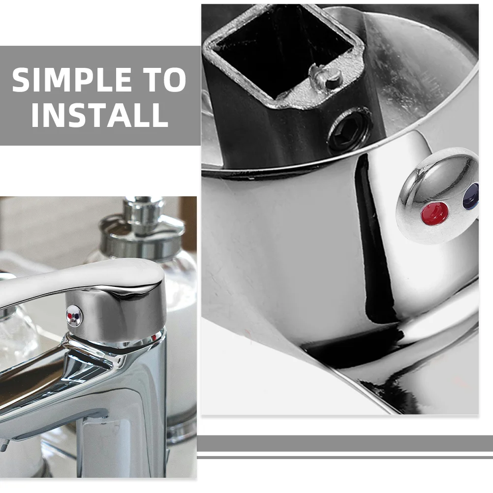 20 PCS Faucet Cap Bathroom Sink Knobs Cold Water Kitchen Tap Universal Replacement Part