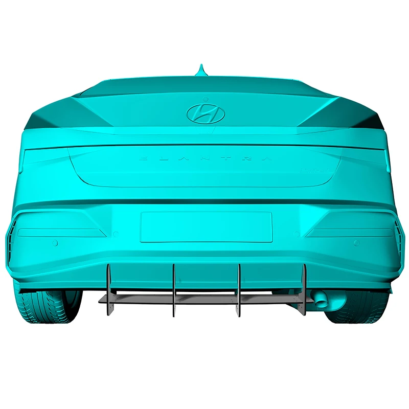 

Use For Hyundai Elantra 2024 2025 Year Rear Diffuser Bumper Lips Spoiler Splitter Body Kit Accessories