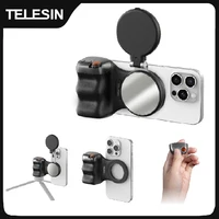 TELESIN-empuñadura magnética para cámara de teléfono, soporte para teléfono, ayuda de disparo, mango de Control remoto para teléfono inteligente, iPhone y Android