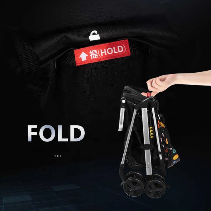 Factory Wholesale Luxury Lightweight Travel 2 in 1 Kid Baby Stroller Foldable Easy to Carry Buggy